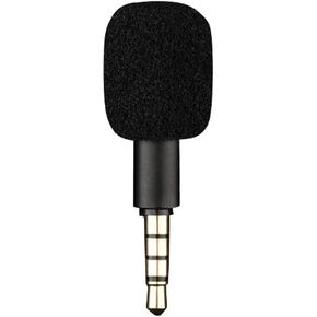 Black 4 Pole Mini Portable Microphone Jack 3.5mm Aux 4 Pole/ 3 Pole Karaoke Mic for Recorder Mobile Phone Smart Phone Computer Laptop Condenser Microphones Microphones Accessories