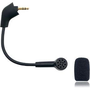 Replacement Game Microphone Compatible with Kingston HyperX Cloud 2 II Pre-2021 1st Version Wired and Core Pro Cloud X for PS4, PS5 Headsets Noise Detachable Game Mic