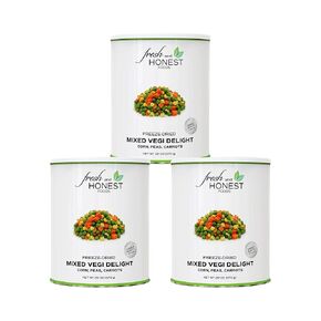 Fresh and Honest Foods 100% All Natural Freeze Dried Mixed Vegi II (Peas, Corn, Carrots) 20.1 OZ #10 Can
