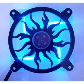 Custom Acrylic 120mm Blazing Sun Computer Fan Grill