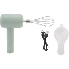 USB Rechargeable Kitchen Mixers Portable Electric Cordless Handheld Mixer Electric Hand Mixer Handheld Mixer Hand Mixer (Light Cyan)