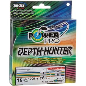 Power Pro Depth-Hunter Metered Line, 65 Pound/ 500 Yard