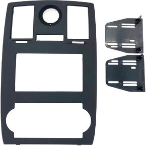 Double Din Dash Kit Navigation Black Bezel Radio Stereo Car Install Compatible with Chrysler 300 2005 2006 2007