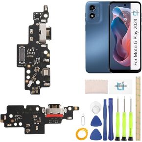 USB Charging Port for Motorola Moto G Play 2024 5G Dock Connector Replacement for Moto G Play 2024 XT2413 Charger Port Dock Board Repair Parts