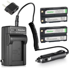 Kastar Battery X2 & Charger Replacement for Pentax Ei-D-Li1 EI-D-BC1 EI-2000, Trimble 29518 46607 52030 54344 38403 5700 5800 R6 R7 R8 GNSS TR-R8 GPS MT1000, HP PhotoSmart C8873A 912 C912 912XI C912XI