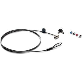 HP Cable Lock - 6 ft Cable - Keyed Lock - Galvanized Steel - for Notebook, Monitor, Tablet, Docking Station