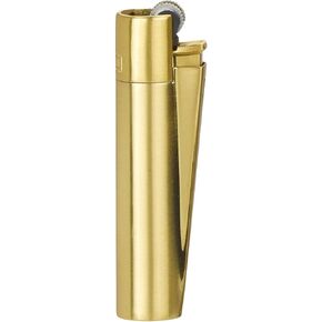 Clipper - Metal Lighter - Iconic Premium Refillable Butane Lighter - Replace Butane, Flint, and Spark Wheel for Unlimited Lights - Long-Lasting Durable Metal Body - 1 Pack - Gold
