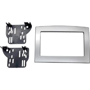 Silver Double Din Dash Kit Compatible with Dodge Ram 2006-2010 Truck Car Stereo Radio Install Kit