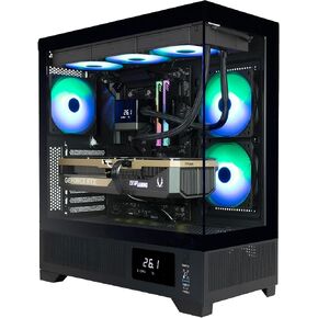 MEK AI-Enhanced Gaming PC Desktop Computer - NVIDIA GeForce RTX 5090, AMD Ryzen 7 9700X 5.5GHz, 32GB DDR5 RGB, 2TB NVME M.2 SSD, 1300W 80+ Gold PSU, WiFi 7, Windows 11