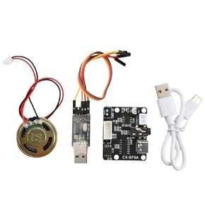 Dc 3.3-5.2V Sf5A Serial Port Control Mp3 Voice Chip Module Microcontroller Control Triggers Voice Module Custom Audio Type-C