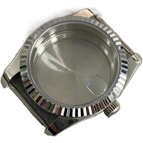 36MM Sapphire Glass Watch Shell Stainless Steel Watch Case For NH35/NH36/4R Movement watch case