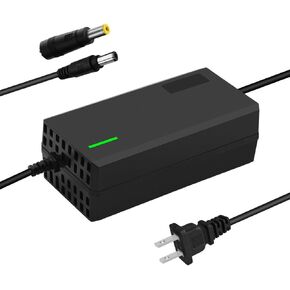 54.6V 3A/5A Super Fast Charger for 48V 13S Lithium Li-ion Battery Pack,6 Plugs to Choose from, Built in Intelligent chip and Cooling Fan (XLR/Cannon-3A)