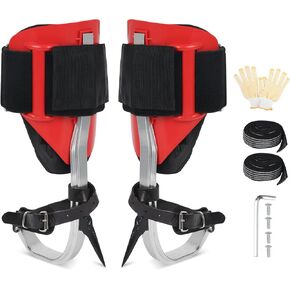 Professional Tree Climbing Spikes Kit - Upgrade Adjustable Climbing Step Gear, for Tree Fruit Picking Climbers, Logging, Hunting Observation