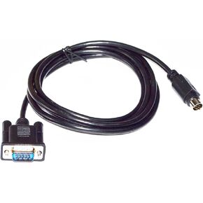 Artemisia 15-PIN Male to S Terminal Mini DIN 8-PIN Video Adapter Cable, VGA 15-PIN to MD 8-PIN TV Box to Computer Graphics Card Cable (Size : 1.8m, Color : Black)