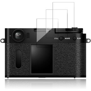 [3 حزمة] واقي الشاشة لـ Fujifilm X Half ، Glass HD HD ، صلابة 9 ساعات ، خدش ، واقي فيلم زجاجي مضاد للانجراف ، و GASS GASS FOR FUJIFILM X HALD CAMERA