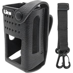 Two-Way Radio Case Leather Case with 3" Fixed Loop D-Ring for Motorola DP3000e, DP3441, DP3441e, DP3661, DP3661E, XiR E8600, XiR E8608, XiR E8608i, XiR E8628i, XiR E8668, XiR P8600