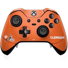 Skinit Decal Gaming Skin Compatible with Xbox One Elite Controller - Officially Licensed Clemson University Paw Logo Design