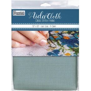 Essentials By Leisure Arts Aida Cloth, 14 Count, 15" x 18", Red Cross Stitch Fabric for Embroidery, Cross Stitch, Machine Embroidery and Needlepoint in Kuwait