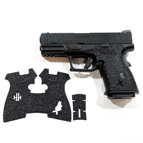 GealletGrips الشريط المتوافق مع Springfield XDM Elite Subcompact 10mm / 45 ACP - شريط قبضة ورق الصنفرة السود