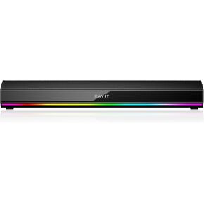 havit Computer Speakers for Desktop PC, Bluetooth 5.3 Pc Soundbar with Dynamic LED Light, HiFi Stereo, Poratble Bluetooth Speaker, Gaming Speakers for PC, Laptop,Tablet