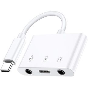 3 in 1USB C to Sound Card Type-C External Stereo Sound Adapter Converter Plug and for Play No Needed Converter 3