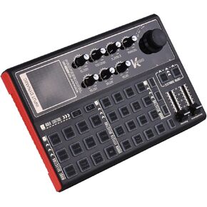 SK300 LIVE SOUND بطاقة الصوت الخارجي الصوتي الصوتي الخلاط المدمج في بطارية قابلة للشحن مؤثرات صوتية متعددة لتسجيل موسيقى البث المباشر لتسجيل لعبة الكمبيوتر الذكية لعبة الكاريوكي