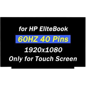 Replacement for HP EliteBook 630 G9 G10 / for EliteBook 830 G5 G6 / for EliteBook 735 G5 G6 L60603-001 FHD 1920x1080 40pins 60Hz 13.3" LED LCD Touch Screen Display Screen Panel (Only for Touch Screen)