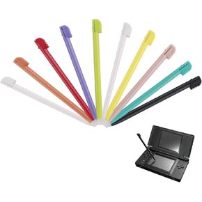 10pcs أقلام أقلام متوافقة مع Nintendo DS ، 9 × 0.5 سم مصغرة شاشة ملونة ملونة.