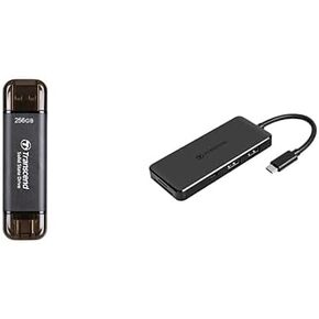 Bundle of Transcend 256GB ESD310C + HUB 6 in 1 Hub - TS-HUB5C