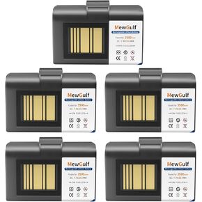 5 Pack 3500mAh ZQ520 ZQ620 Replacement Battery for Zebra Printer ZQ520 ZQ521 ZQ500 ZQ510 QLN320 QLN220 QLn220HC ZR628 ZR638 ZR658 ZR668 ZQ610 ZQ620 QLn320HC Battery (5)
