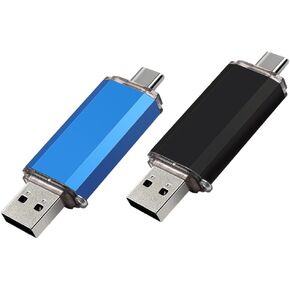 محرك أقراص محرك أقراص فلاش مزدوج سعة 16 جيجا بايت USB C نوع محرك أقراص فلاش C +
