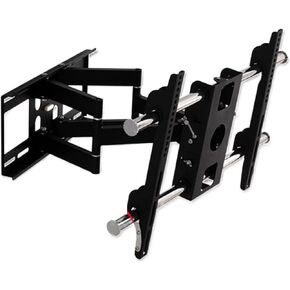DL-D-201MT Double Arm 42-75" Full Motion Retractable LCD Tv Wall Mount Stainless Steel Swivel Screen Bracket Stand