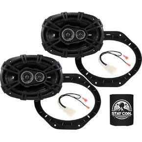 KICKER Speakers 6X9 inch for Ford F-150 2015-2024 Upgrade Kit - Pair of CS Series with Adapters and Harness, Car Audio Front Door Speaker DSC6930, 43DSC69304