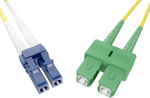 Fiber Optic Cable Single Mode 9/125 DX LC(APC)-LC(UPC) 10 Meter |OS2 |SM | Duplex in Saudi Arabia