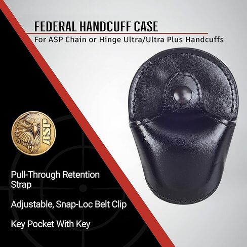 ASP, Inc. Federal Handcuff Case Handcuffs, Police Gear for Duty Belt and Handcuffs, Law Enforcement Gear, Personal Defense Equipment, Security Guard Equipment, Handcuff Case for Duty Belt in Kuwait