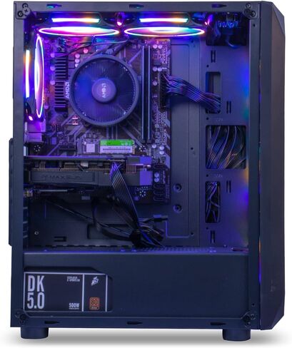 MXZ Gaming PC Desktop Computer, AMD Ryzen 5 5500, RTX3060, 16GB DDR4, NVME 1 T SSD, 6RGB Fans, Win 11 Pro Ready, Gamer Desktop Computer(R5 5500| RTX3060) in Kuwait