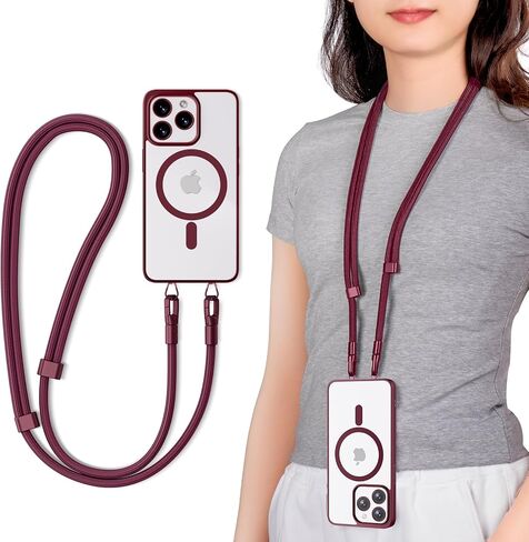 Phone Lanyard, Anti-Theft Crossbody Strap for iPhone, Adjustable Cell Phone Neck Holder with Non-Adhesive Tether Tabs in Saudi Arabia