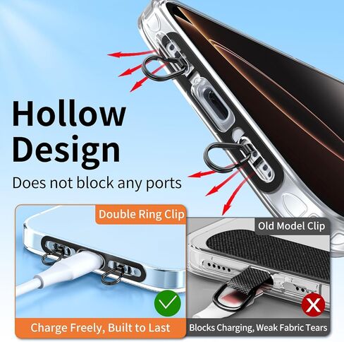 Phone Lanyard, Anti-Theft Crossbody Strap for iPhone, Adjustable Cell Phone Neck Holder with Non-Adhesive Tether Tabs in Saudi Arabia