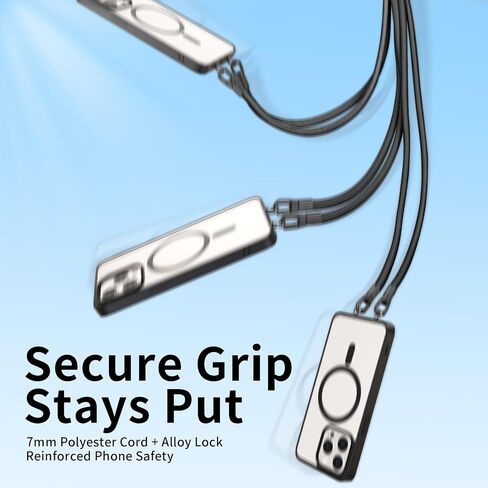 Phone Lanyard, Anti-Theft Crossbody Strap for iPhone, Adjustable Cell Phone Neck Holder with Non-Adhesive Tether Tabs in Saudi Arabia