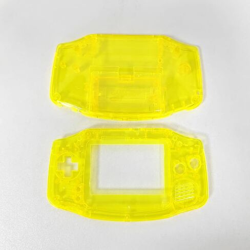 Hzxkqmil Replacement Housing Shell Transparent Case Cover for Game Boy Advance GBA Console, Full Housing Case with Buttons and Screwdrivers Kit (Clear Yellow) in Saudi Arabia