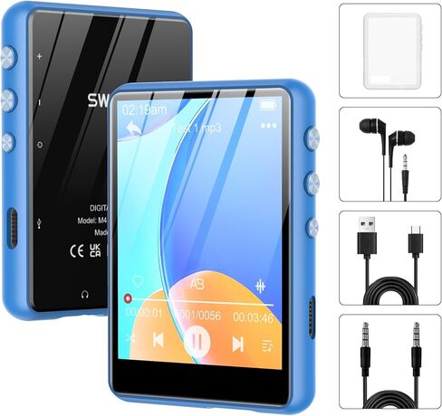 HiFi MP3 Player Lossless DSD High Resolution Digital Audio Music Player, Portable High Definition Portable Audio Player with 128GB Memory Card Supports up to 256GB. in Saudi Arabia