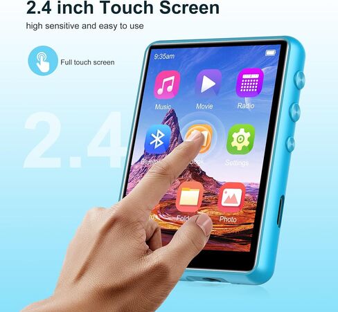 HiFi MP3 Player Lossless DSD High Resolution Digital Audio Music Player, Portable High Definition Portable Audio Player with 128GB Memory Card Supports up to 256GB. in Saudi Arabia
