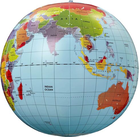 برينستورم تويز كرة ارضية قابلة للنفخ مقاس 30 سم، B1700 in Kuwait