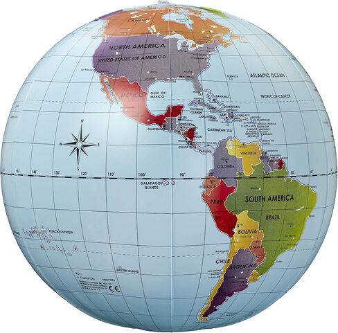 برينستورم تويز كرة ارضية قابلة للنفخ مقاس 30 سم، B1700 in Kuwait