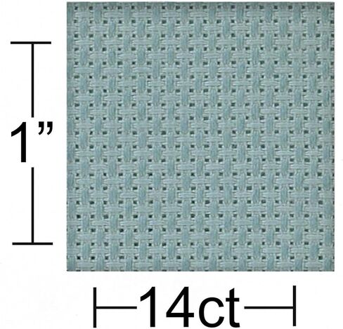 Essentials By Leisure Arts Aida Cloth, 14 Count, 15" x 18", Red Cross Stitch Fabric for Embroidery, Cross Stitch, Machine Embroidery and Needlepoint in Kuwait