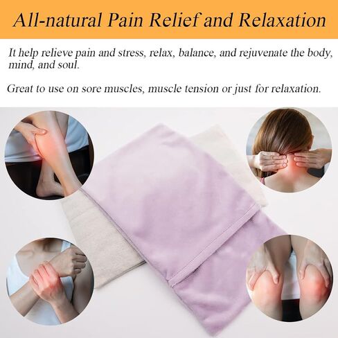 Heating Pads Microwaveable, Heat Pack Microwave Natural Moist Therapeutic Heat Bag Hot Cold Therapy, Wheat, Flaxseed (Shoulder Heating Pad (Grey)) in Saudi Arabia