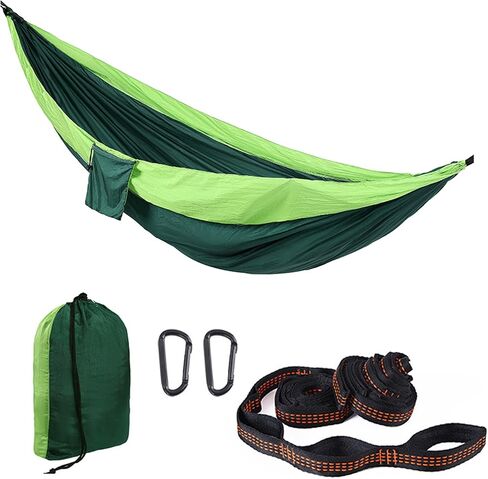 Outdoor Large Hammock for Camping Hammocks Gear for The Backpacking Survival Travel Portable Lightweight Parachute Nylon,Sturdy and Durable Up to 660lbs (Orange) in Saudi Arabia