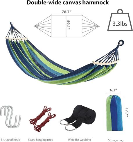 Portable Camping Hammock Lightweight Fabric Hammock for Backpacking, Beach, Patio, Backyard, Outdoor (Red) in Saudi Arabia