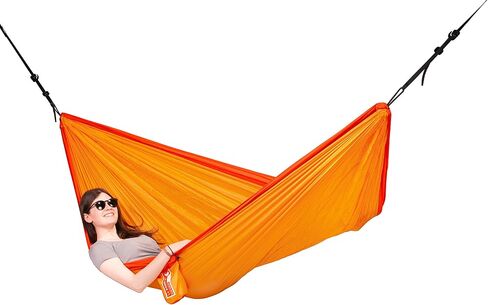 LA SIESTA Colibri 3.0 Outdoor Hammock & Tree Straps - Portable Camping Hammock for Hiking, Travel, and Backpacking - Breathable Nylon Single Person Hammock, Sunrise in Saudi Arabia