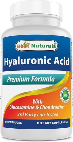 Best Naturals Hyaluronic Acid 100 mg 120 Capsules - Support Healthy Joints and Youthful Skin (859375002702) in Saudi Arabia